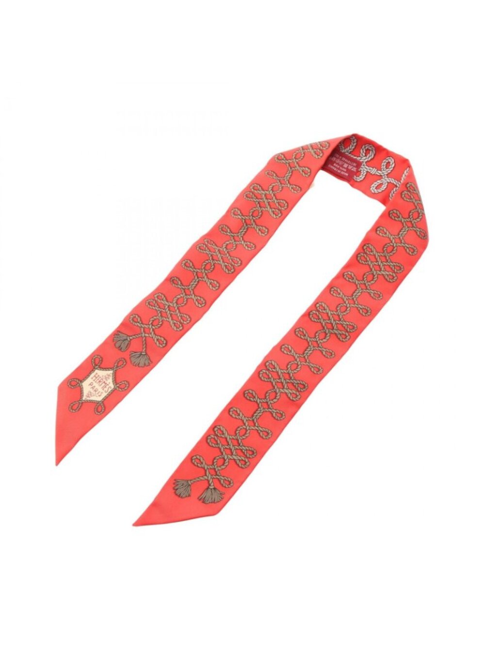 Hermes Scarf Twilly Brandebourgs Ribbon Silk - Picture 2 of 6
